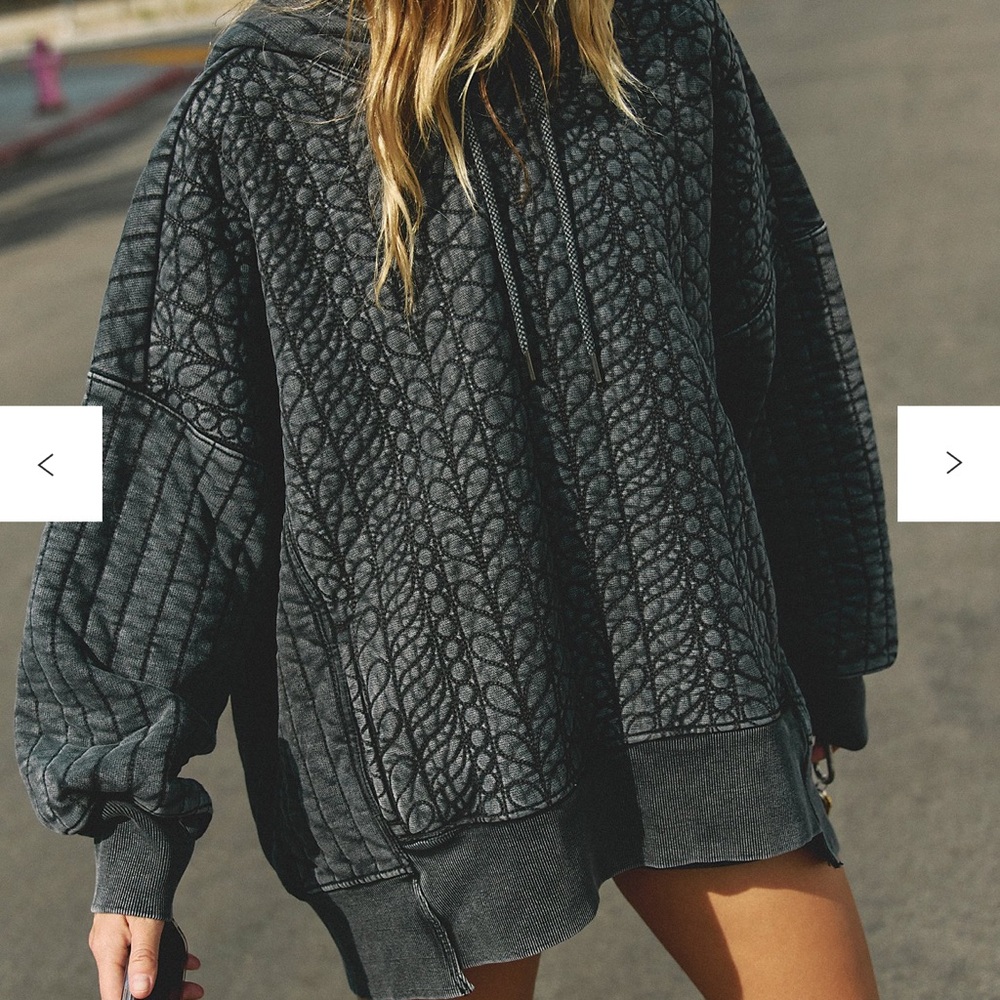 Never Worn Free People Sprint To The Finish Quilted Hoodie